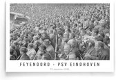 Walljar - Feyenoord - PSV Eindhoven '65 - Zwart wit poster