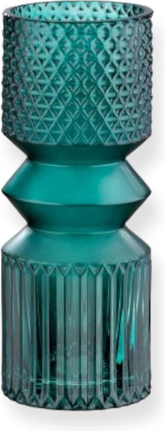 Vase Gilde Handwerk - Vert - Glas - Pintu - Mat/transparent - 25 cm