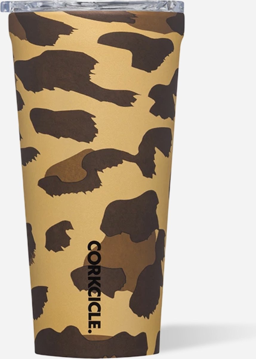 Corkcicle Tumbler 475ml 16oz - Luxe Leopard - Roestvrijstaal -