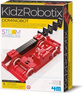 4M KIDZROBOTIX: DOMINOBOT 16-57cm, met gedetailleerde instructies, werkt op 2x1.5V AAA batterijen (niet inbegrepen), doos, 8+
