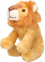 Pluche knuffel dieren Leeuw van 21 cm - Speelgoed leeuwen knuffels - Cadeau voor jongens/meisjes