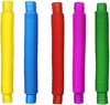 Fidget wacky tubes - regenboog pop it toy - 5 stuks