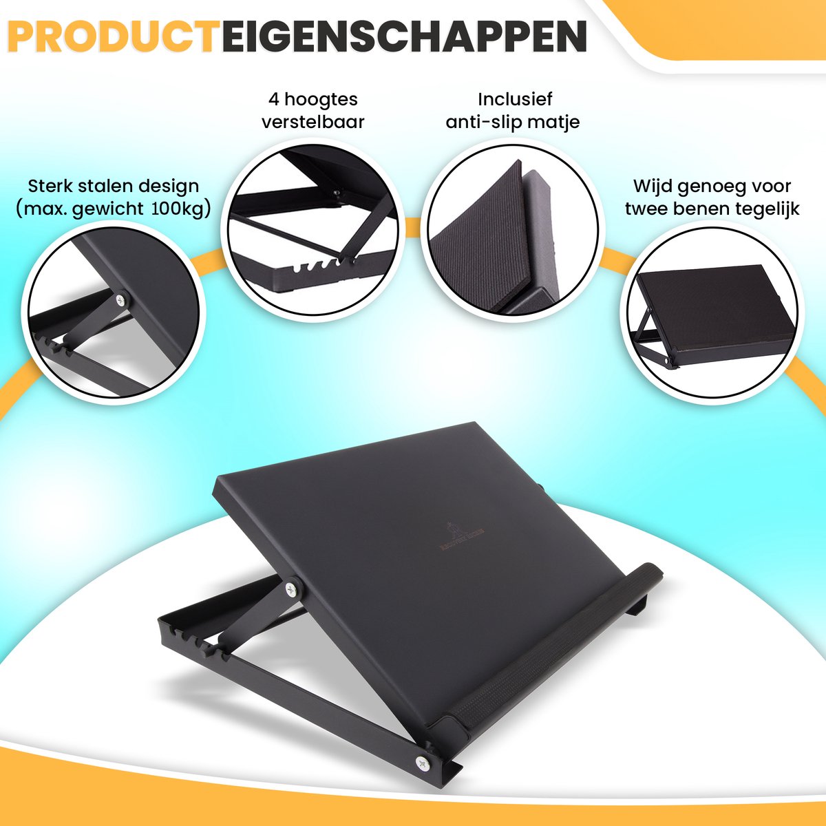 Recovery Riches Slantboard Metalen Incline Stretch Board Knie en