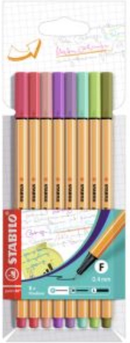 Trousse de 14 stylos-feutres - Classique et pastel - STABILO pointMax - Pointe  moyenne - STABILO