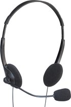 SoundLAB on-ear stereo headset - 2x 3,5mm Jack / zwart - 2,5 meter