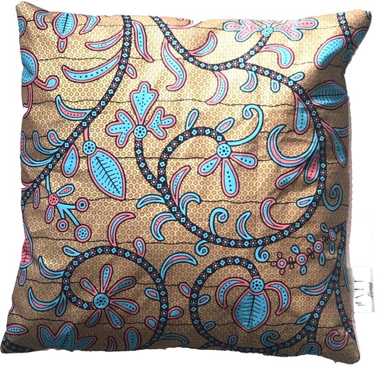 ABAKUHAUS Bloemen Bedsprei, Botanische Vintage Patterns, Decoratieve Gewatteerde 3-delige Spreiset met 2 Kussenhoezen, 264 x 220 cm, Pale Teal en eierschaal