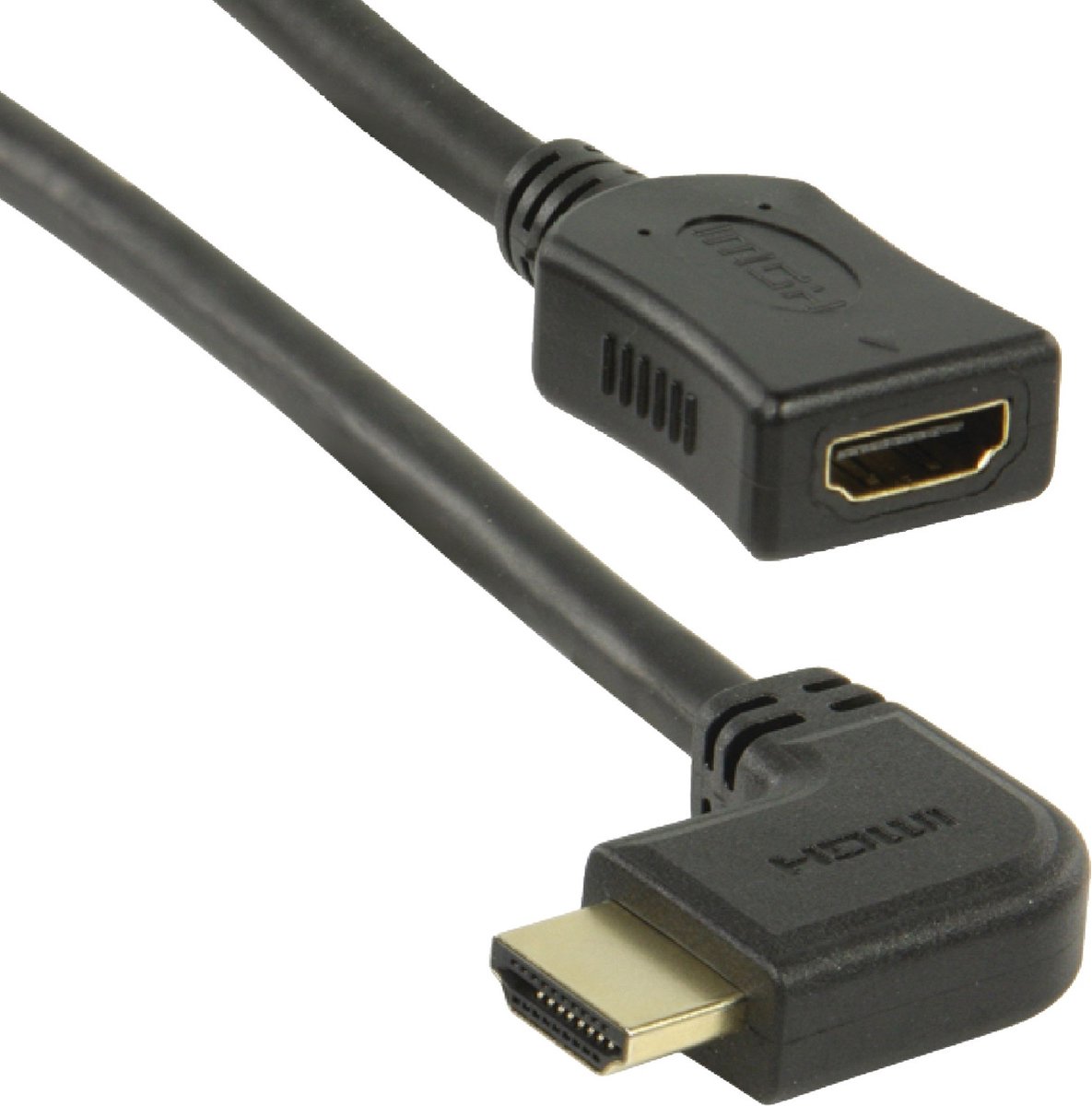 HDMI adapter - 90° haaks naar rechts - versie 1.4 (4K 30Hz) - 0,15 meter