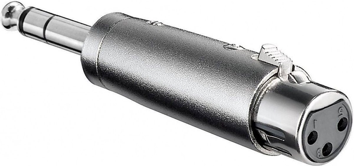 XLR (v) - 6,35mm Jack stereo (m) adapter