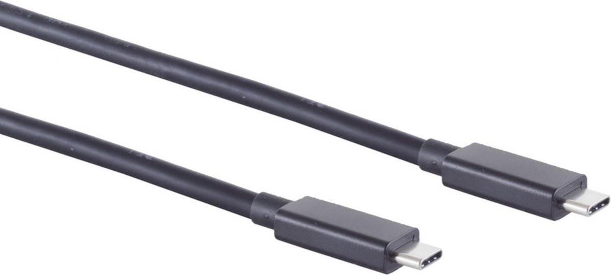 USB-C naar USB-C kabel - USB4 (tot 20 Gbit/s) - PD tot 100W - video tot 4K 60Hz / zwart - 1,5 meter