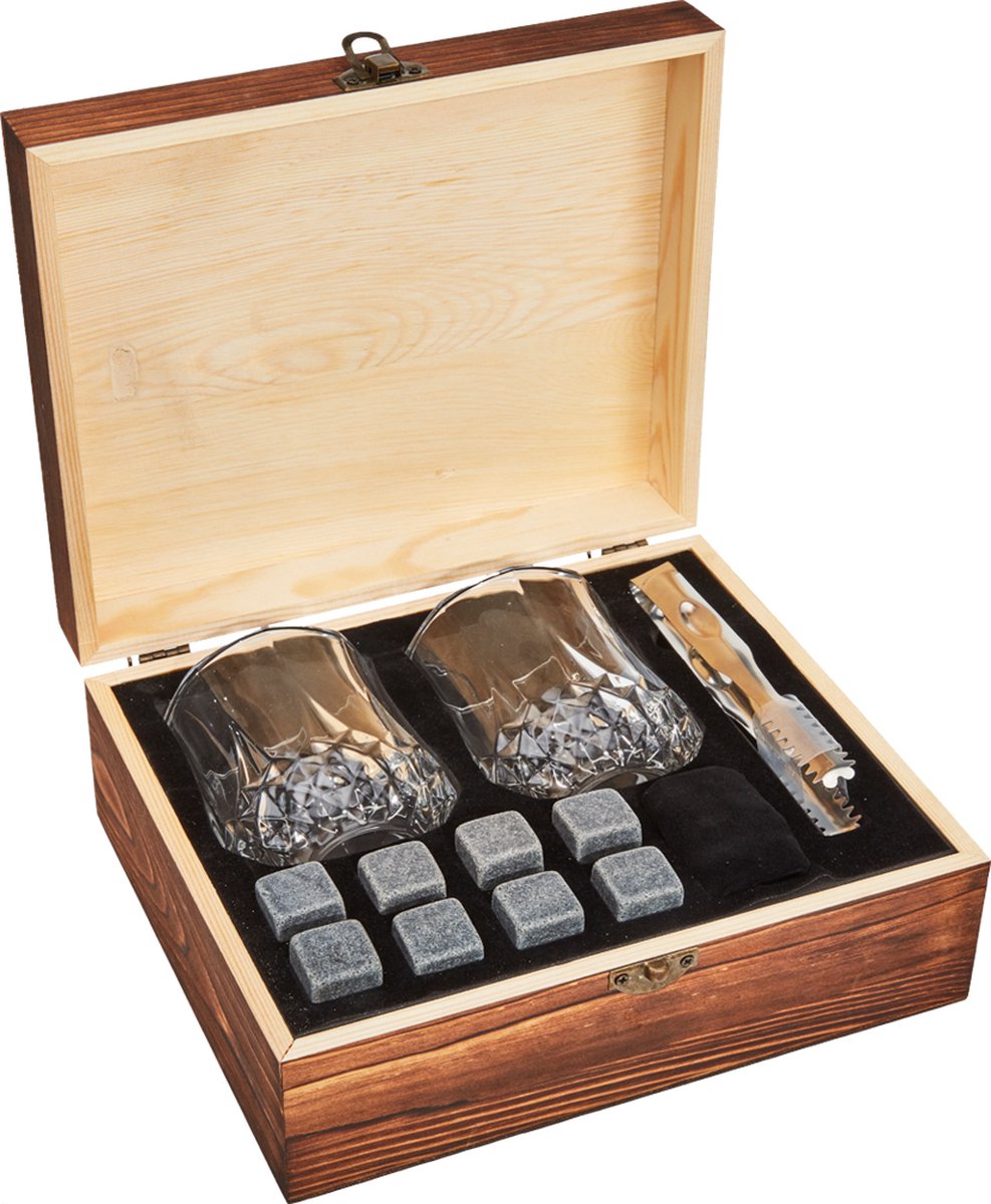Whiskey glazen Set van 2, Mountain Whiskey glazen, Scotch Tumblers, Crystal Whisky glazen Set, Whisky Tumbler glazen voor Scotch, Bourbon, Negroni glas,150ml