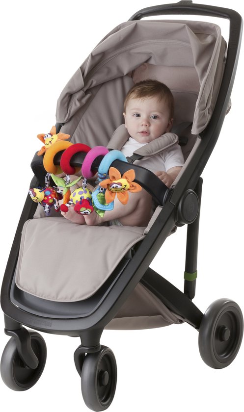 Playgro Boxspiraal Amazing Garden Twirly Whirly - Kinderwagen Speeltje - Speelgoed baby - Baby speelgoed - Activiteitenspiraal baby speelgoed 6 maanden -baby speelgoed 1 jaar - Baby kinderwagen