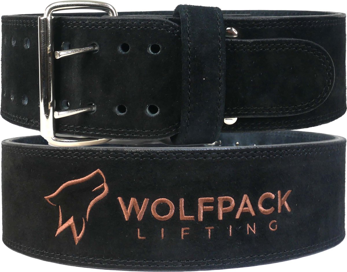 Wolfpack Lifting - Lifting Belt - Powerlift Riem - Zwart/Bruin - L
