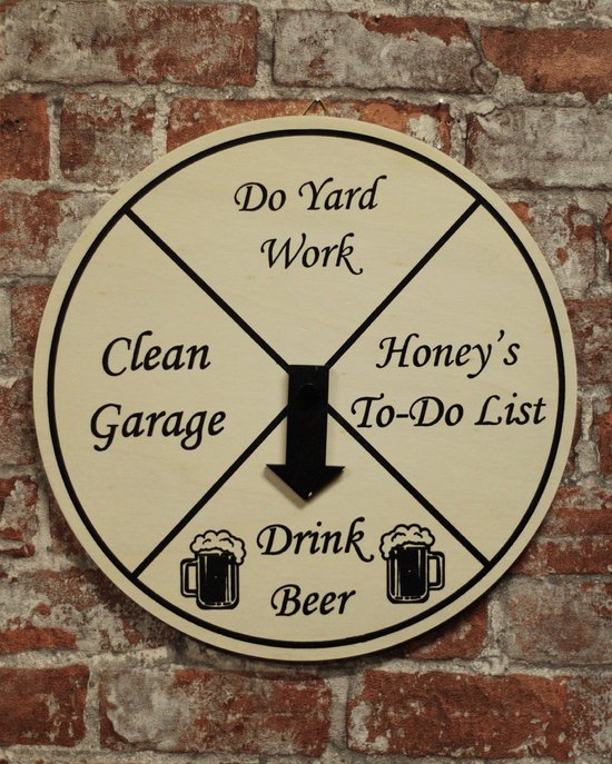 Ours rouet - Mancave Rouet - Décoration - Décoration murale - Roue tournante - Mancave - Ours - Décoration bois - 29,5 cm - Cadeau homme - Décoration bar - Bar -