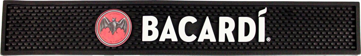 Bar runner Bacardi - Barrunner - Bar accessoires - Bacardi - Rubber - 60 x 10cm - Bar decoratie - Bar mat - Bar runner - Barmat - Afdruipmat - - Bacardi