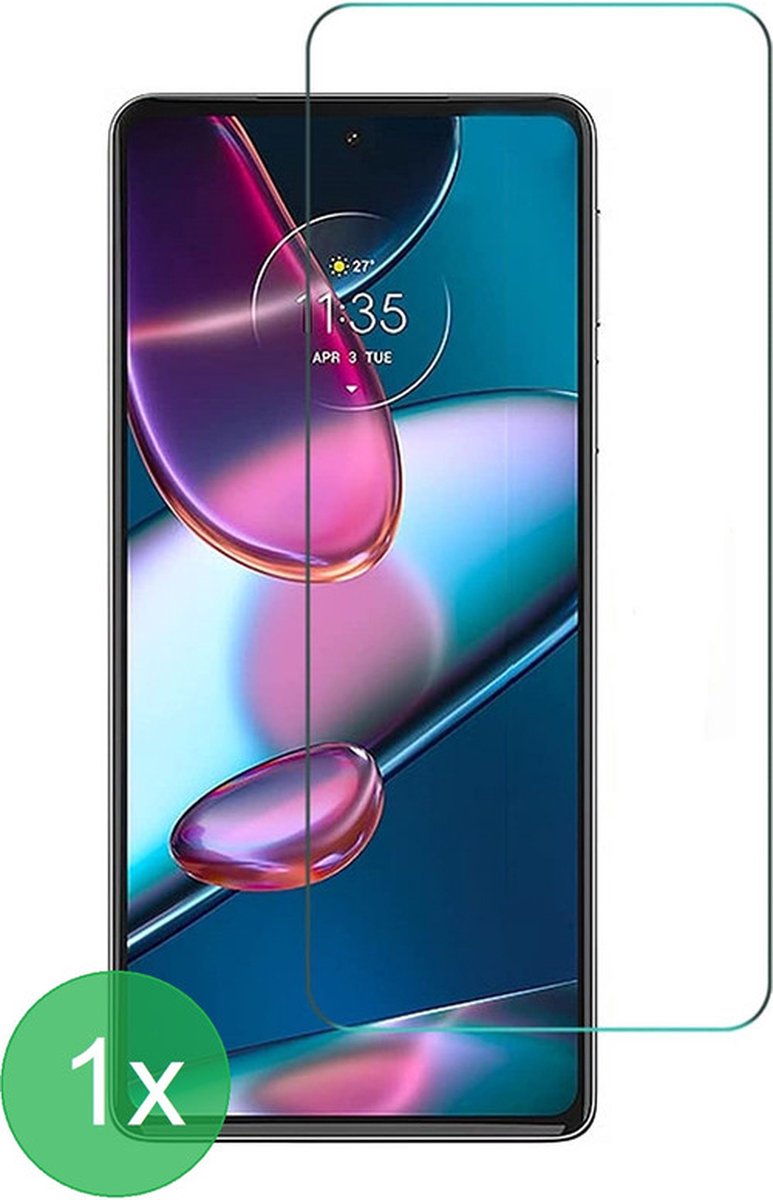 Geschikt Voor: Motorola Edge 30 Pro Screenprotector 1x - screen protector - glas - bescherm - beschermglas - ZT Accessoires