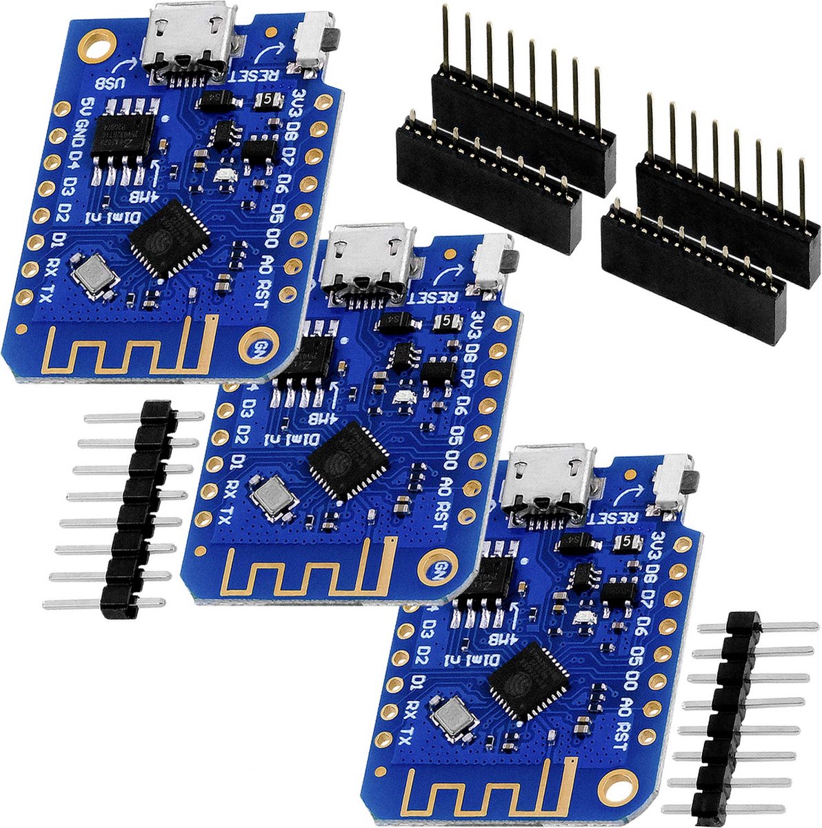 3 X Sensore Vibrazione SW420 Per Arduino - Incluso E-Book, Uscita Digitale, 3.3V-5V