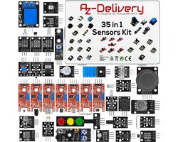 AZDelivery 35 in 1 Microcontroller Sensorenki Module Kit en Accessoire Kit compatibel met Arduino Inclusief E-Book!