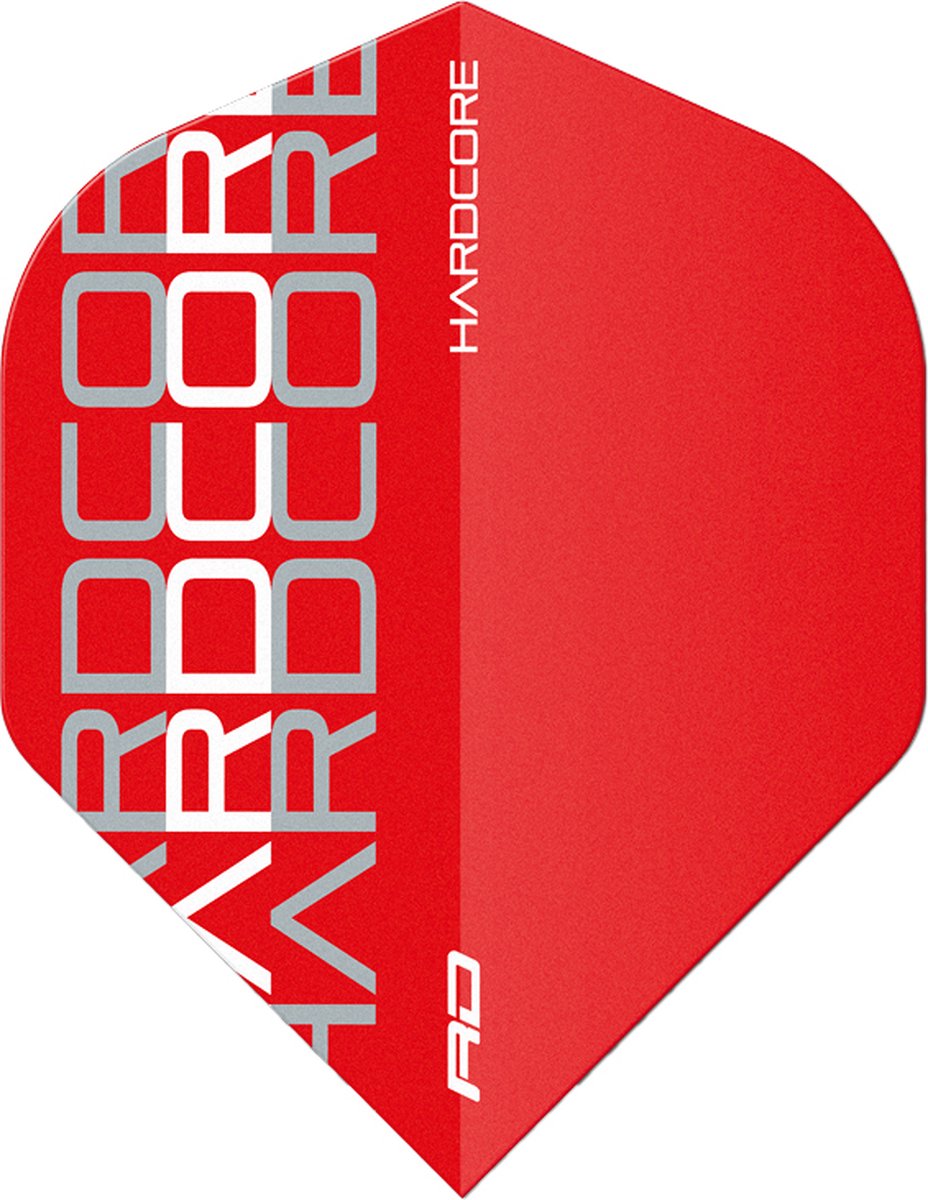 RED DRAGON - Hardcore XT wit triple dart vluchten - 4 sets per pakket (12 dartvluchten in totaal)