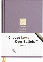 Purpuz Bullet Journal - Notitieboek A5 - Notebook - Luxe Hardcover - 140gms - Love Journal - Mystic Purple - in 11 Extra Kleuren