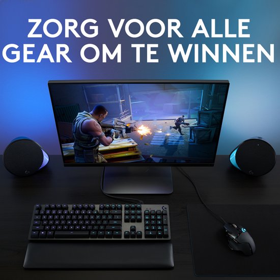 Logitech G502 HERO - Bedrade Gaming Muis - 25.600 DPI - Rechtshandig - Zwart