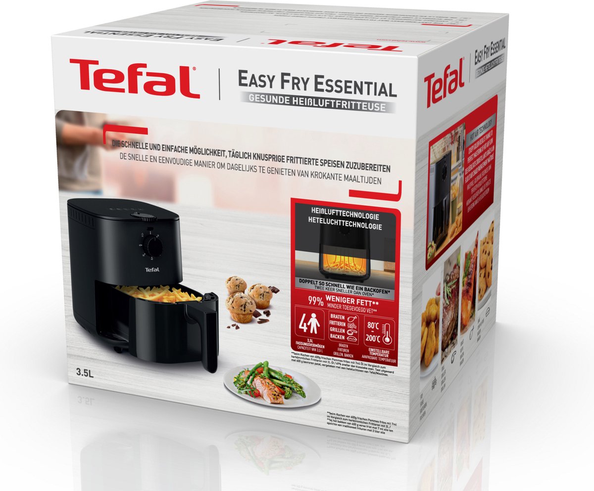 Tefal Easy Fry Essential EY1308 - Airfryer - 3.5L - Compact - Voor 4 Personen - Gezonde Bereiding — afbeelding 7