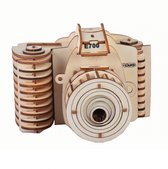 Bouwpakket 3D Puzzel Camera Fototoestel Vintage van hout