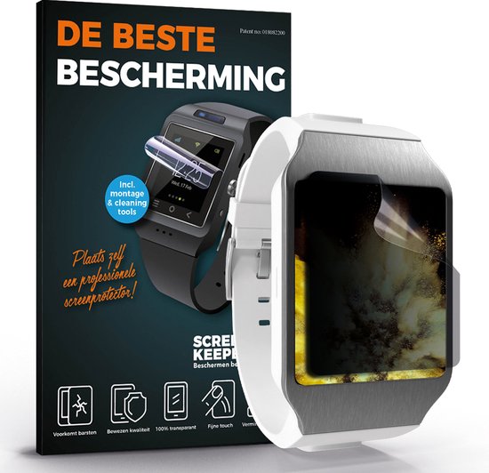 4x G Fit Band 9 Privacy matte Screenprotector voor Smartwatch - De beste matte privacy scherm-bescherming voor je G Fit Band 9 Smartwatch - Dunner dan glas en breekt niet - matte beschermende privacy folie met Nano technologie