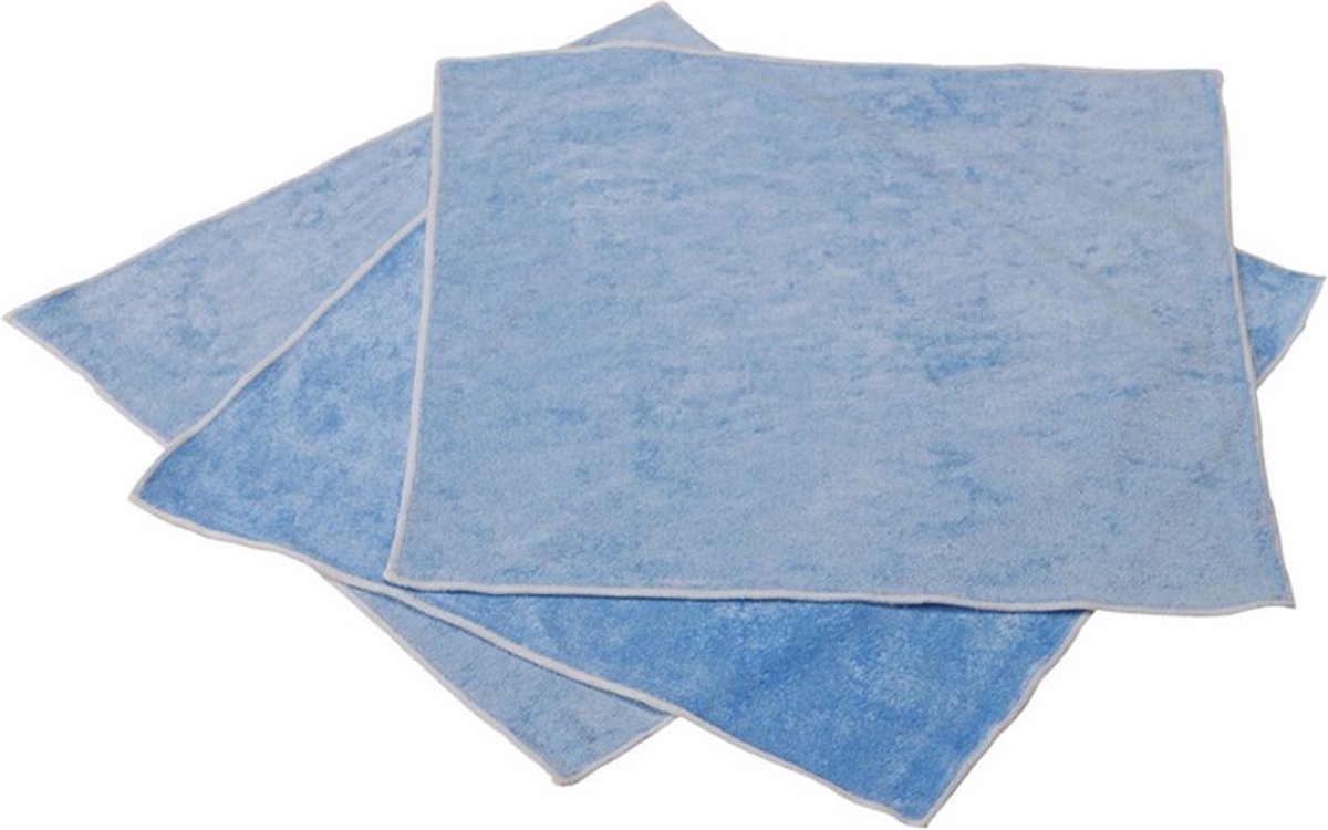 Microvezeldoek | ft 40 x 40 cm | blauw | pak van 10 stuks