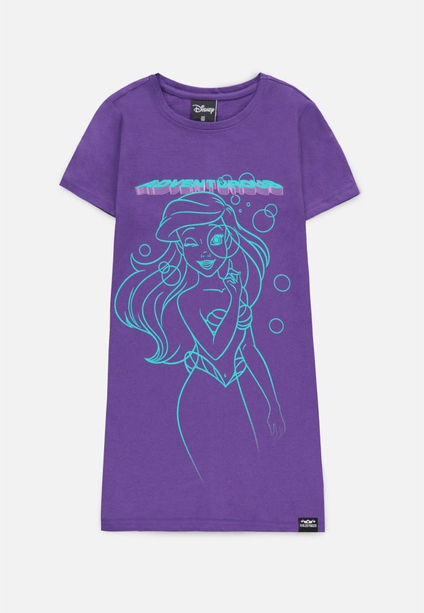 Disney Ariel The Little Mermaid Kinder Korte jurk -Kids 158/164- Fearless Princess - Ariel Adventurous Paars