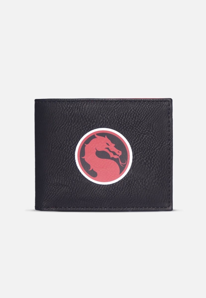 Mortal Kombat Bifold portemonnee Dragon Logo Zwart