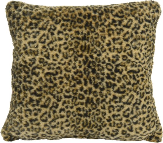 Woonkussen/sierkussen luipaardprint 45 x 45 cm - Dierenprint kussentjes