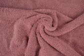 10 meter badstof - Donker oud roze - 90% katoen - 10% polyester