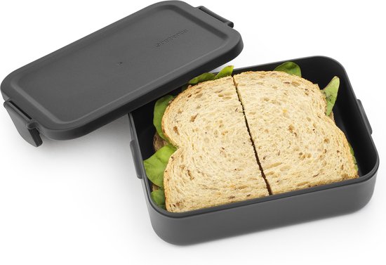 Boîte à lunch Brabantia Make & Take - Medium - Plastique - Gris foncé