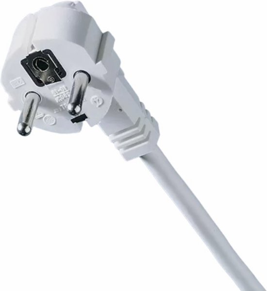 Aansluitsnoer hoekstekker - 1,5 meter - H03VV-F 3G0,75 - Zwart