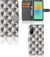 Wallet Book Case Sony Xperia 10 IV Smartphone Hoesje Salamander Grey