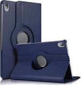Nokia T20 hoes boek case - 360° draaibare Hoes Kunstleer Donker Blauw - Nokia T20 Hoesje - Nokia T20 Case