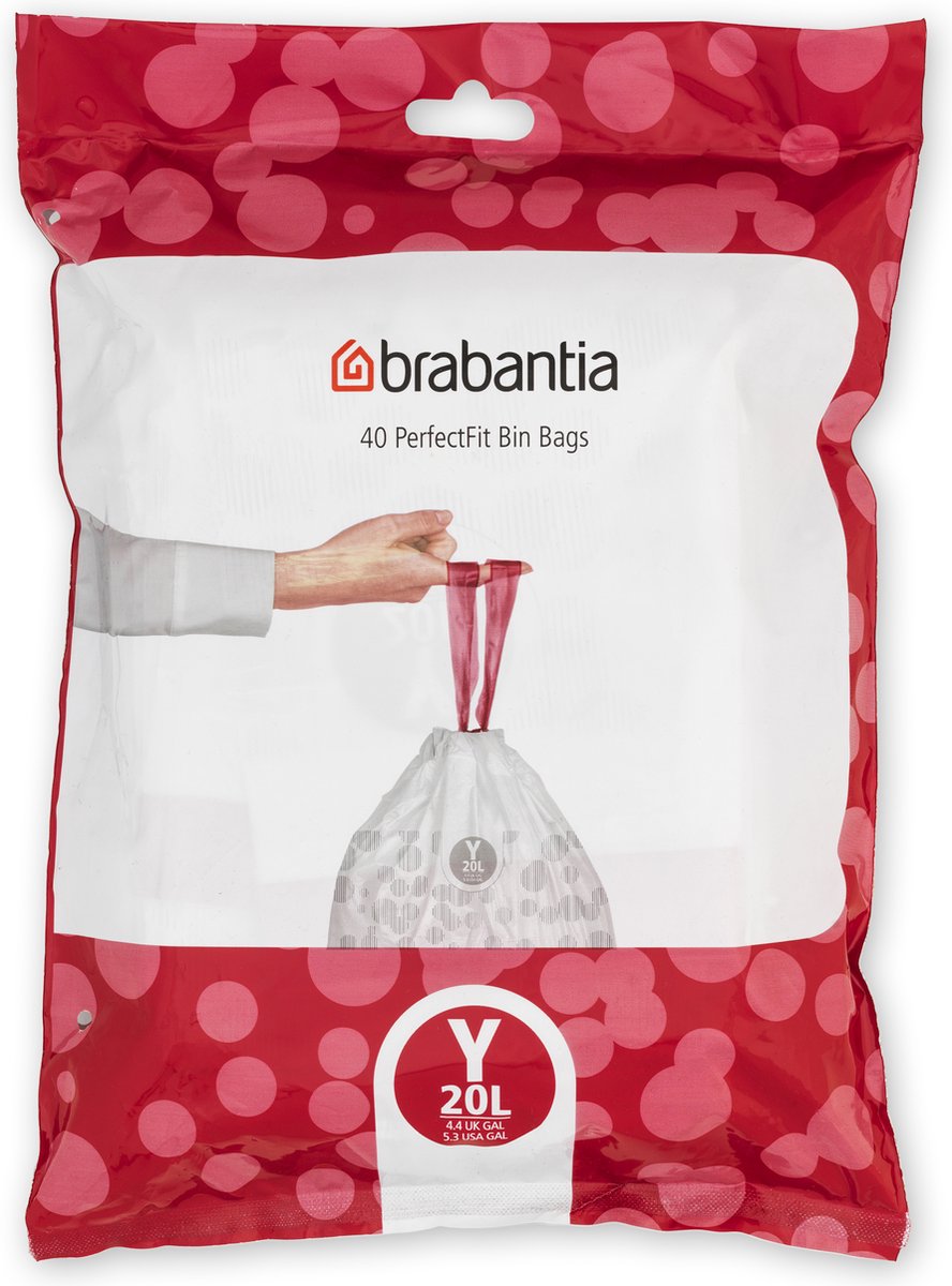 Goedkoopste Brabantia PerfectFit Vuilniszakken - 20 l - Code Y - 40 stuks