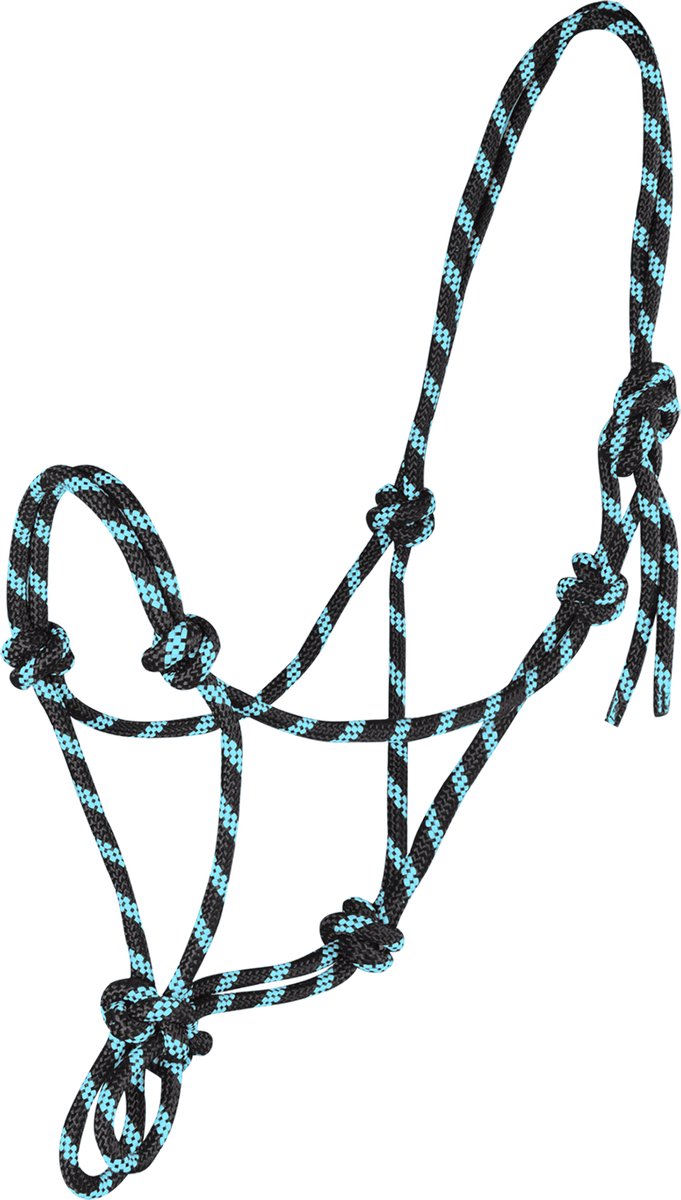 Knot Halter red/darkblue Full