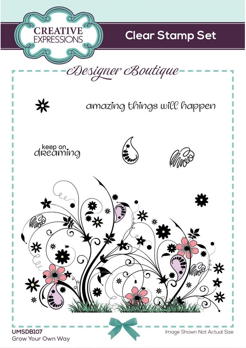 Creative Expressions Designer Boutique Clear Stamp Set Gro