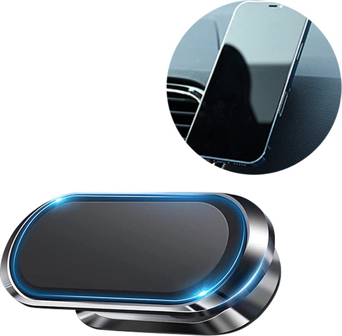 Joyroom zelfklevende magnetische auto-dashboardbevestiging zilver
