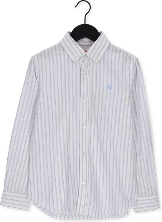 Ao76 Alex Stripe Shirt Overhemden - Wit