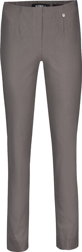 Robell Marie Dames Comfort Stretch Broek - Donker Taupe - Maat 44