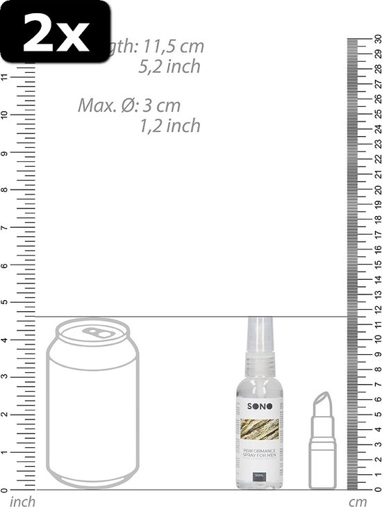 2x Performance spray for men 50ml