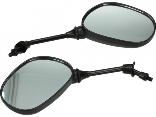 Spiegel Set 101_Octane M8 Kurz Schwarz Für Vespa GTS HPE, Sprint, Primavera