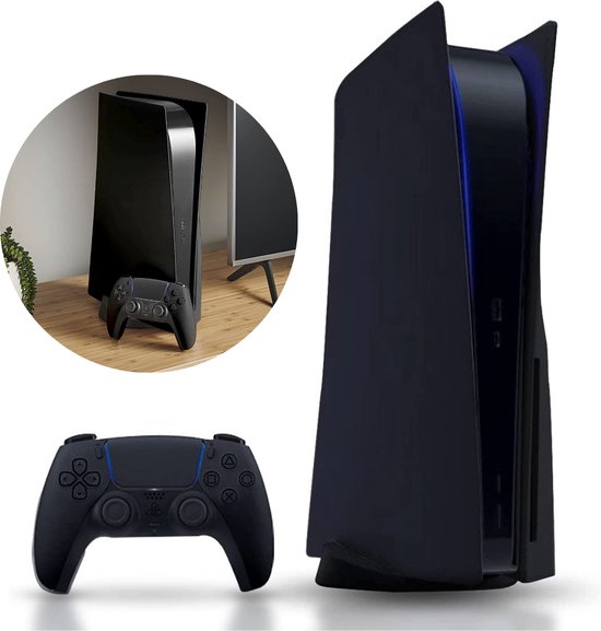 Playstation 5 Faceplate Met Gratis Controller Skin - Disk Versie - Midnight  Black -... | bol.com