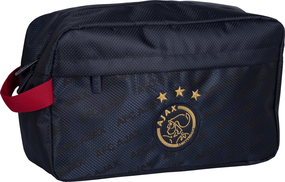 Ajax Toilettas Away 22-23 - Rood en Blauw - Met Rits!