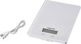 Bol.com Keukenweegschaal Oplaadbaar 15 kg Wit - Mastrad aanbieding