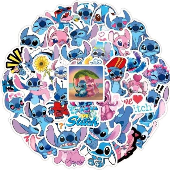 Stickers / Autocollants du Dessin Animé Stitch