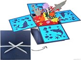 Popcards cartes popup – Monde sous-marin, aquarium Animaux aquatiques marins, Pêche, Anniversaire Carte d'anniversaire carte pop-up Carte de voeux 3D