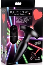 Laser Heart Small Anal Plug w/ Remote Control